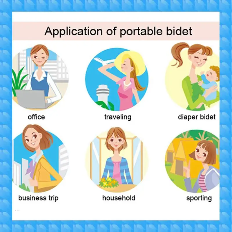 ETRT Portable Bidet, Environmental Protection And Sanitary Water Cleaning, Ideal For Travel And Home Use.