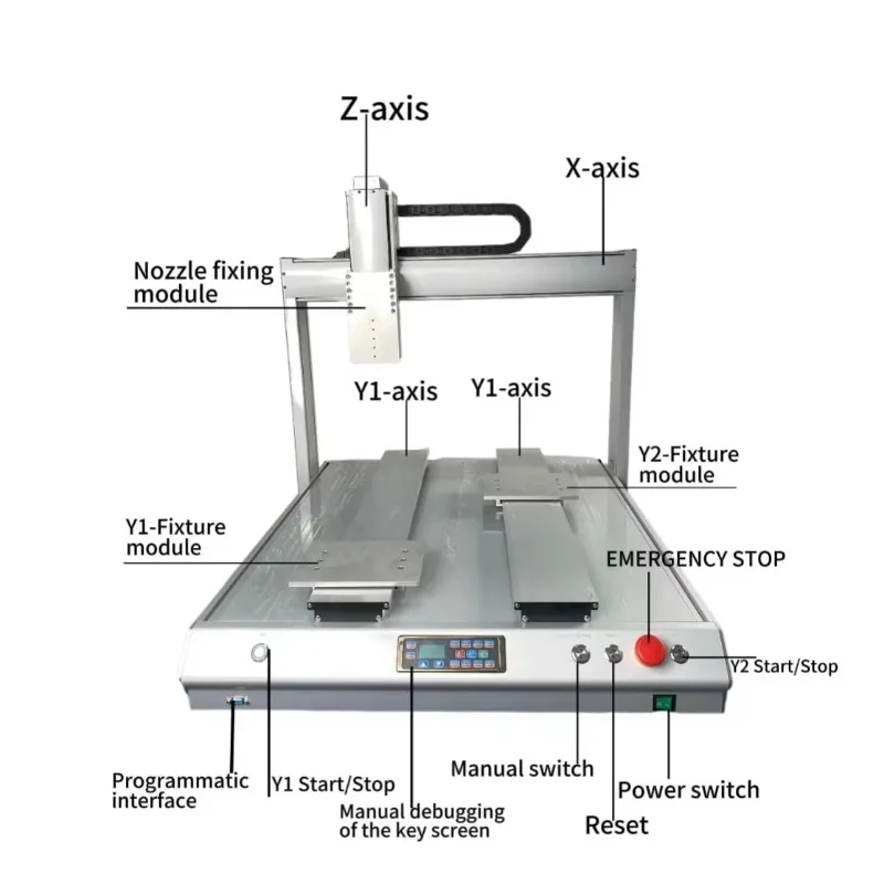 آلات توزيع الغراء الأوتوماتيكية المختلفة بما في ذلك توزيع المحاور Y المزدوج لسطح المكتب