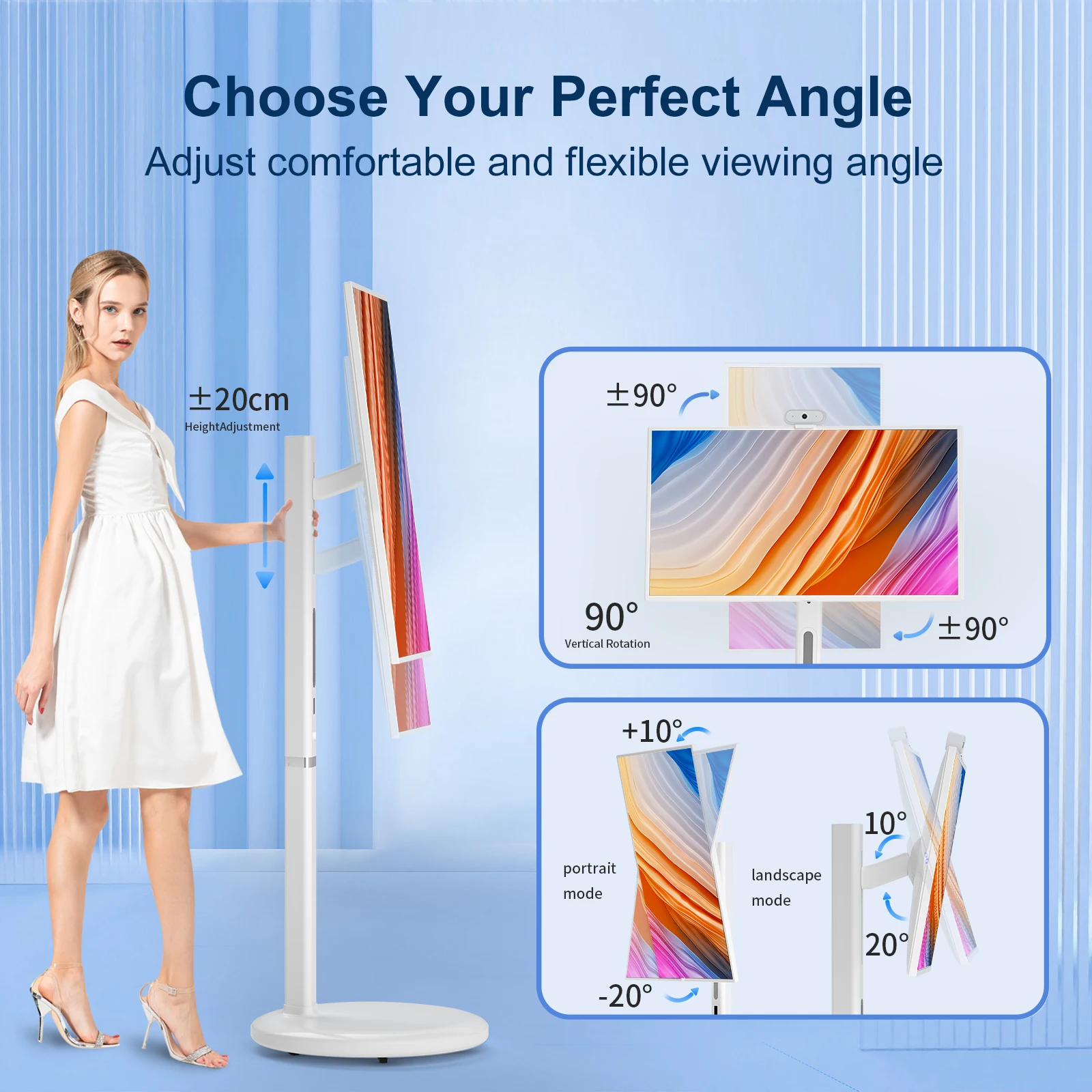 تلفزيون أندرويد الذكي بشاشة تعمل باللمس مقاس 24 بوصة 2025 - وحدة معالجة مركزية 8 النواة بسعة 128 جيجابايت مع ميزات اللياقة البدنية والترفيهية