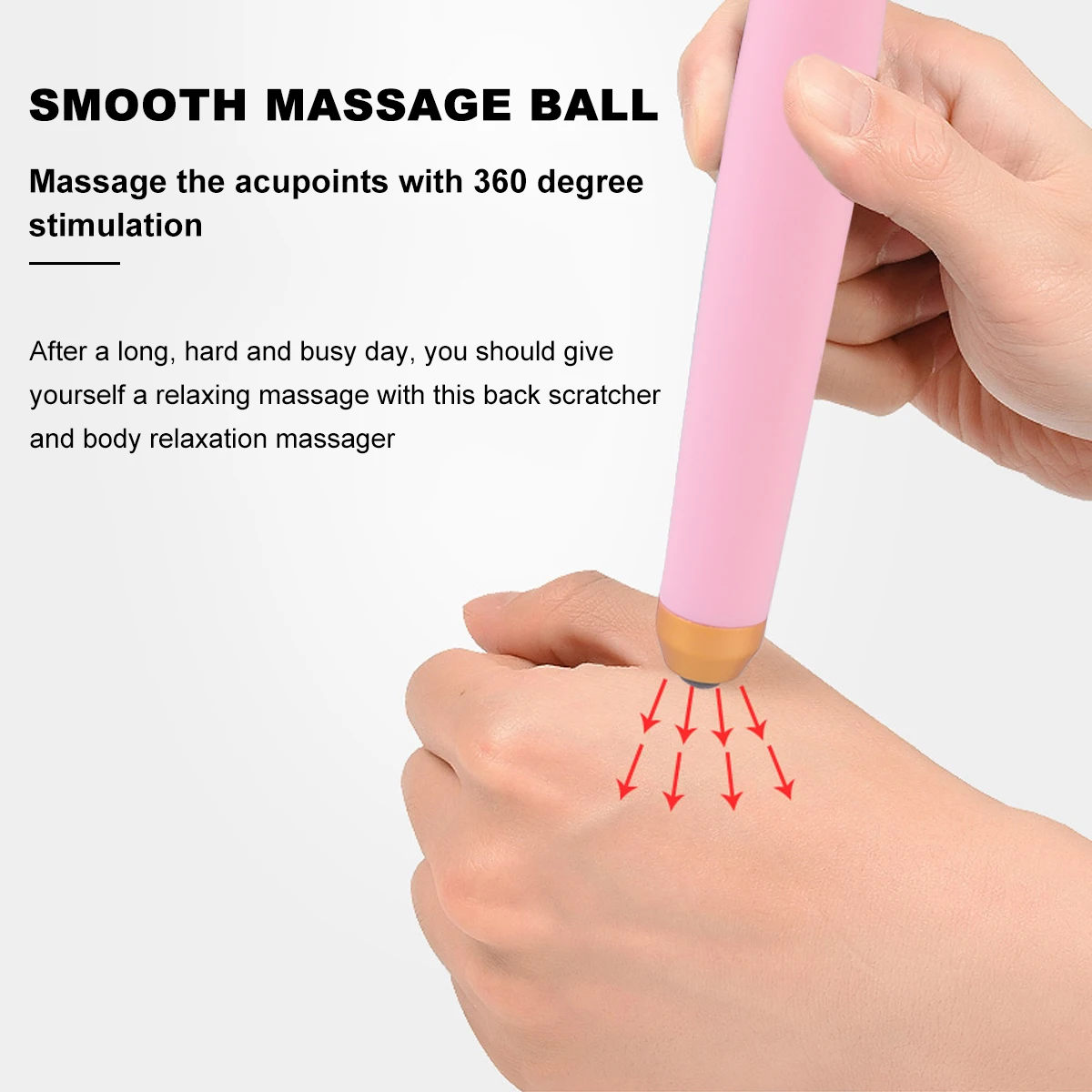 

Back Scratcher Massager Extendable Portable Aluminum Alloy Handheld Itching Relief Tool For Older People Pregnant Women