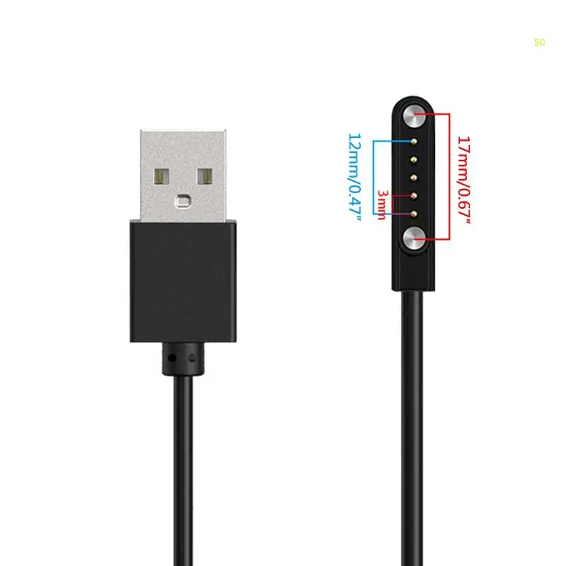 Strong MagneticดูดPower AdapterสายไฟเหมาะสำหรับUSB 2.0 ชาย 5 พินนาฬิกาแบบพกพาFast CHARGING Dropshipping