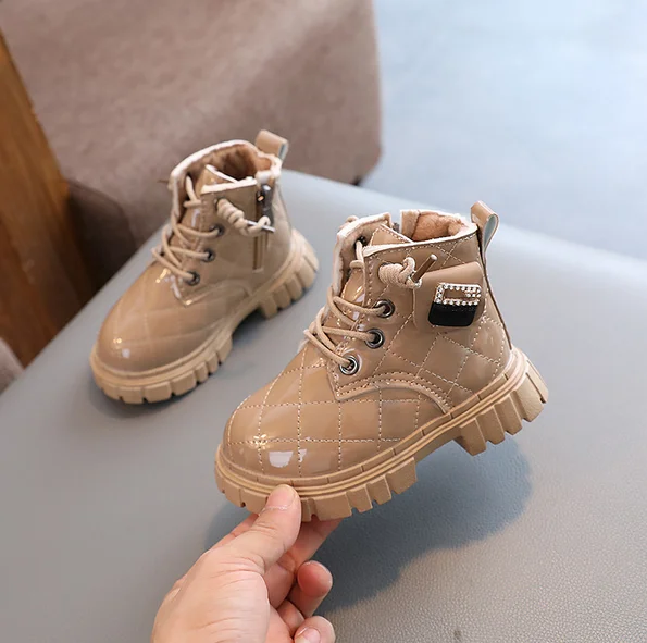 Children's Boots Boys Fashion Waterproof Non-slip Sneakers Girls Autumn Casual Shoes Toddler Walking Shoes Outdoor Snow Boots