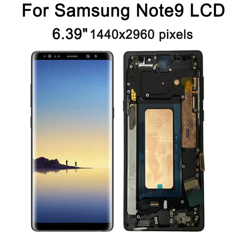 100% Test Note9 Display Screen for Samsung Note 9 N960F N960F/DS Lcd Display Digital Touch Screen with Frame Replacement Part