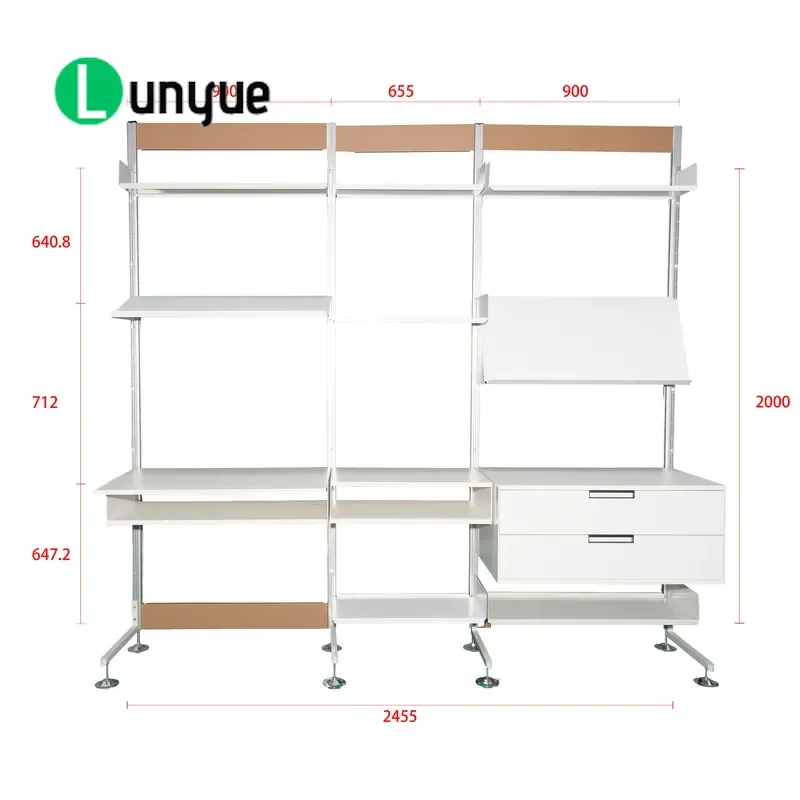 Metal Detachable Folding Storage Rack with Wheels for Assembling Living Room Multi-Room Use