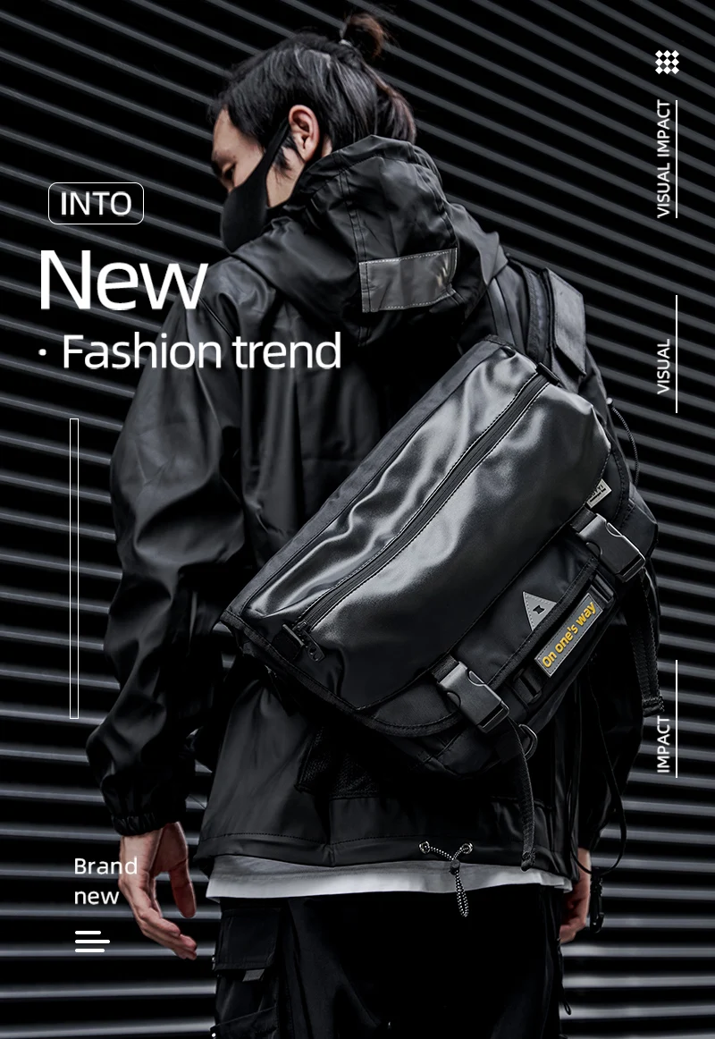 Heißer Verkauf Oxford Männlichen Messenger Taschen Einfache Radfahren Sport Schwarz Atmungs Mode Outdoor Sling Diebstahl Umhängetasche – Detail 1