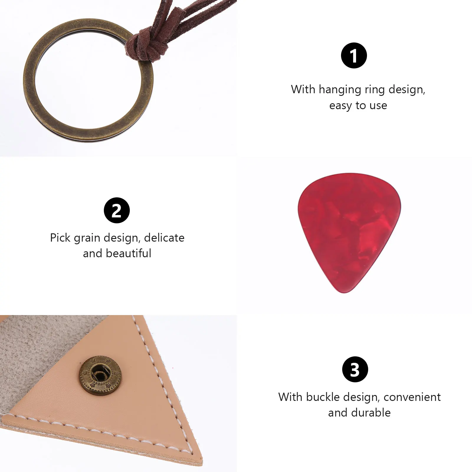 

Storage Bag Guitar Picks for Acoustic Electric Bass Puches Key Fob Cases
