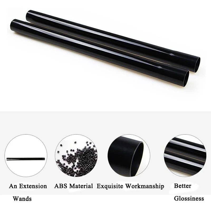 Universal Extension Wands For Vacuum Cleaner Craftsman, 32Mm Inner Diameter Vacuum Hose Plastic Wand Pipe 8Pcs