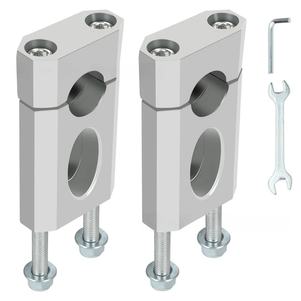 Improved Riding Posture Risers Handlebar Risers Mount Clamp Handlebar Risers Aluminum Construction Improved Riding Posture