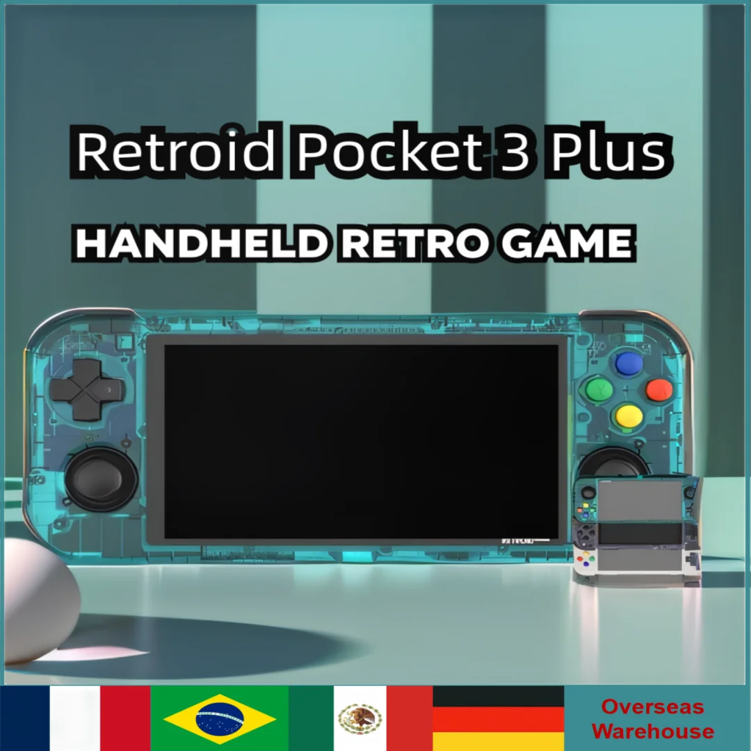 

Retroid Pocket 3 Plus Handheld Retro Game 4g+128gb Portable Console Android 11 4.7 Inch Video Game Hd Ps2 Psp Gift Birthday Gift