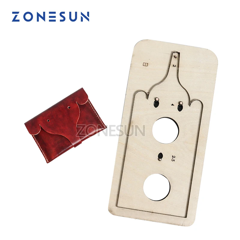 ZONESUN Customized leather cutting die handicraft tool coin purse punch PVC/EVA sheet cutter mold DIY paper laser knife die