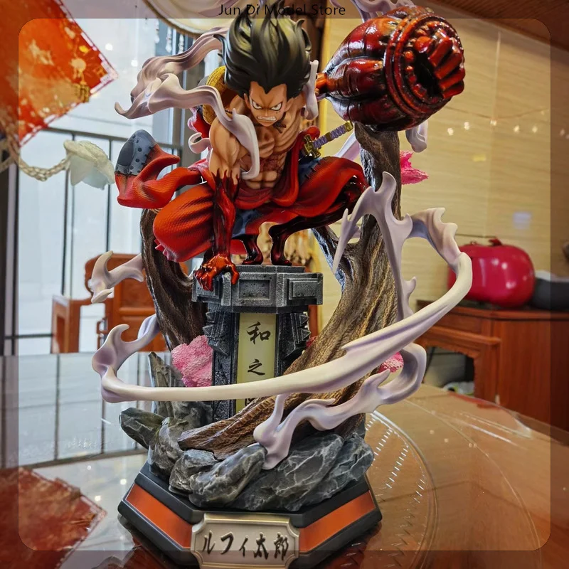 

38cm One Piece Gear 4 Luffy Battle Stance Japan Anime Figure Model Statue Boys Collection Desktop Decoration Ornament Toys Gifts