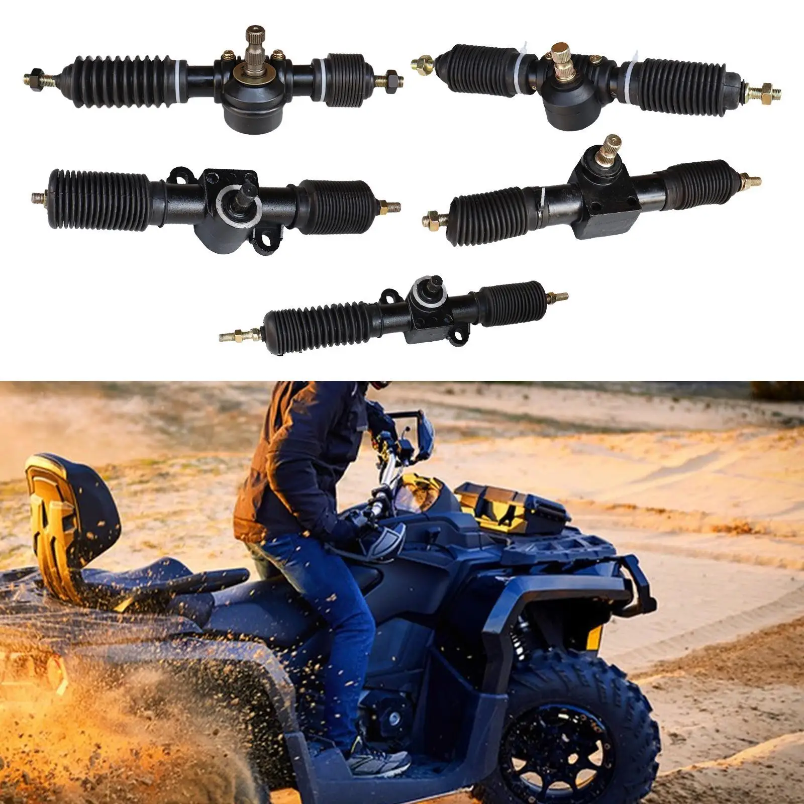 وحدة تروس التوجيه والترس 30T سهلة التركيب عمود تروس التوجيه لـ 150-200cc DIY دراجة رباعية ذاتية الصنع رباعية العجلات ATV #1