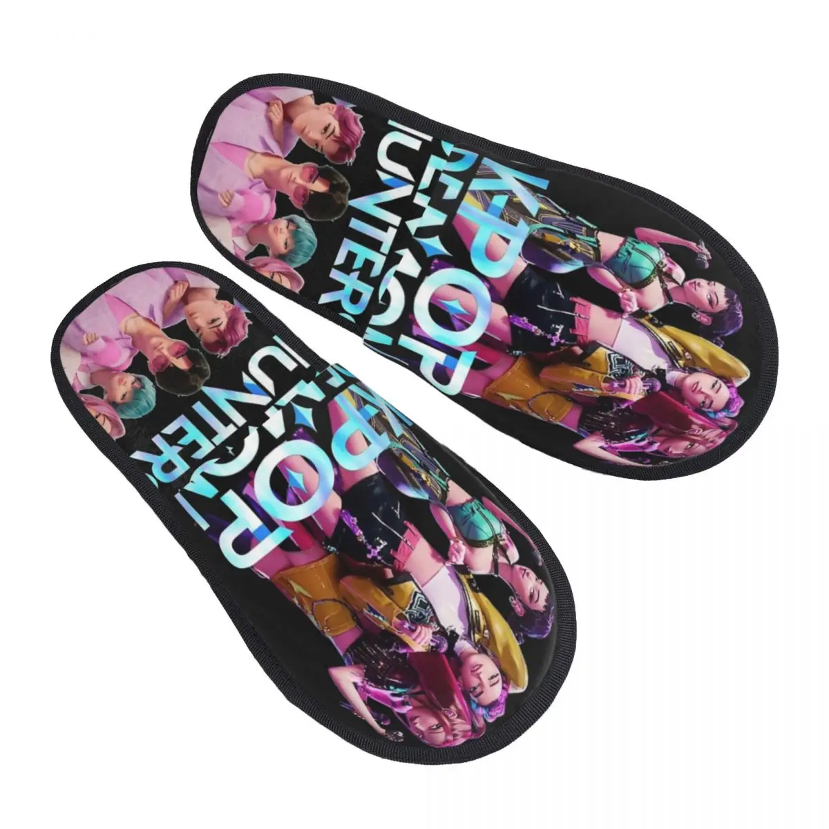 

Huntrix Saja Boys House Slippers Non-skid Huntrix - Kpop Demon Hunters Soft Household Fur Slides Slippers Indoor