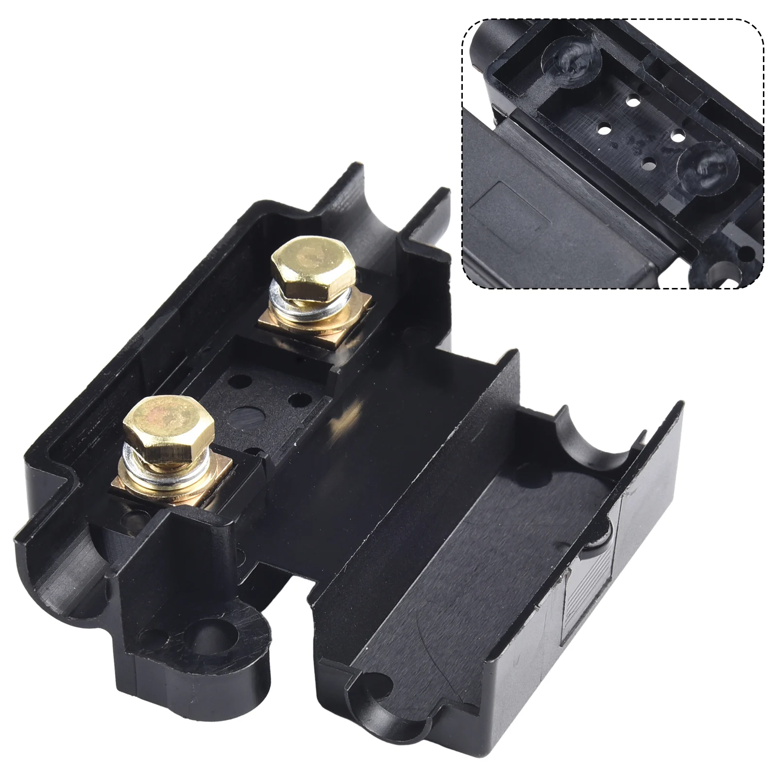 Brand New Midi Fuse Holder Fuse Box Base ABS+copper Accessories With Heat-shrinkable 16mm² Cable 4.7mm Hole Diameter