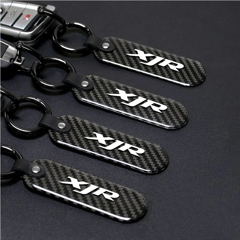 For YAMAHA XJ6 XJ6F XJ6N XJR300 XJR 1300 XJR1200 DIVERSION Motorcycle Key Chain Carbon Fiber Keychain 2025 Logo Gift