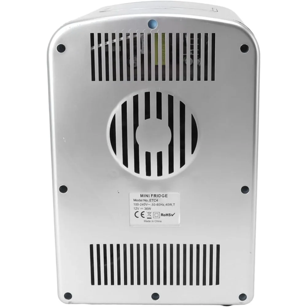 Frigo portatile, frigorifero e scaldino AC100-240V Mini frigorifero da 4 litri per viaggi (spina americana)