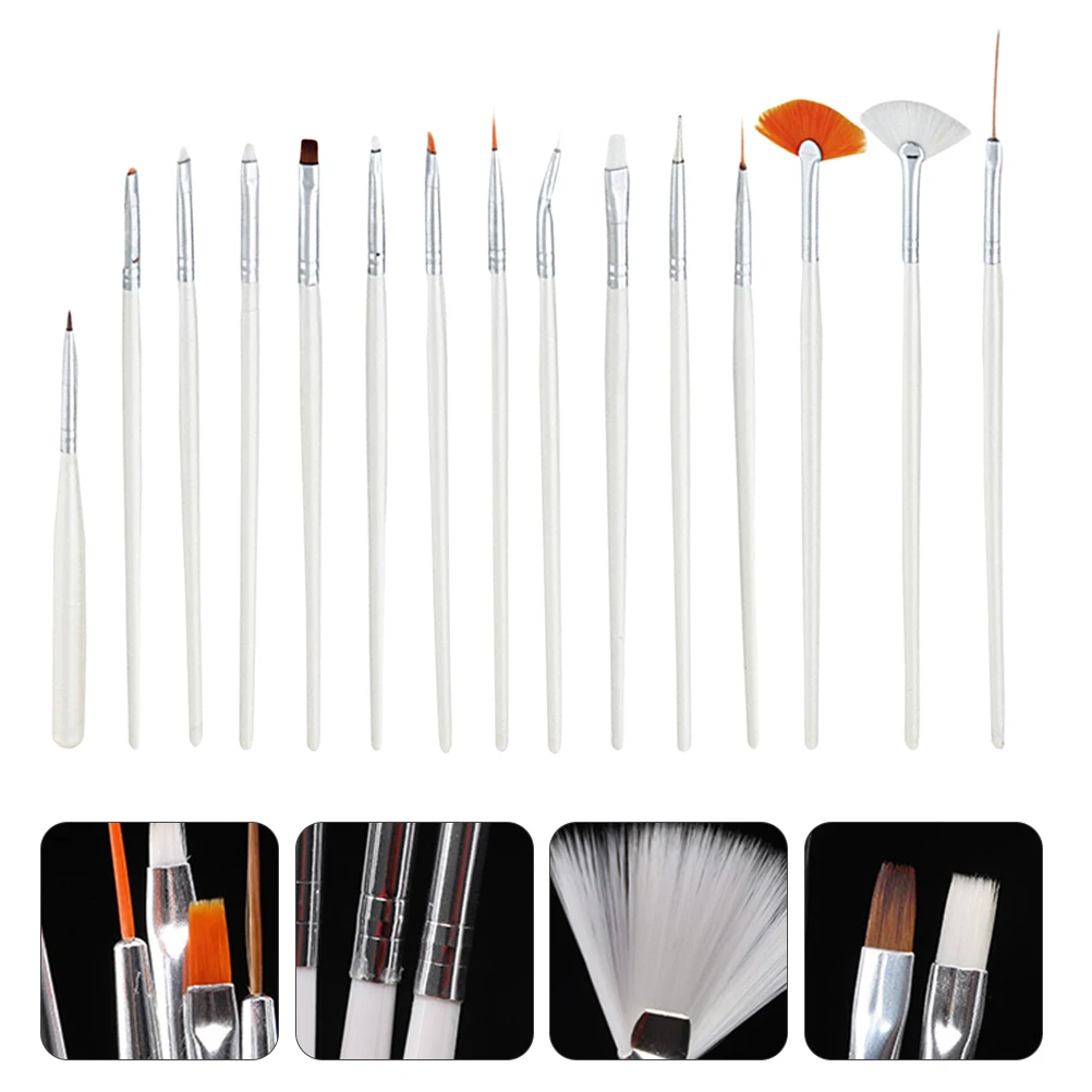 Juego de 30 Uds de pinceles de pintura para decoración de pasteles, mango ergonómico para Gel Uv, arte de uñas, artesanía de Fondant, herramienta de bricolaje, cepillo para uñas, pastel