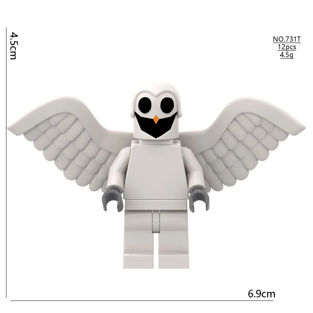 جديد 99 ليالًا في الغابة الغزلان البومة الماعز MonsterBuilding كتل مجموعة نموذج تجميعها اللبنات لعب الأطفال دمية بلاستيكية #3