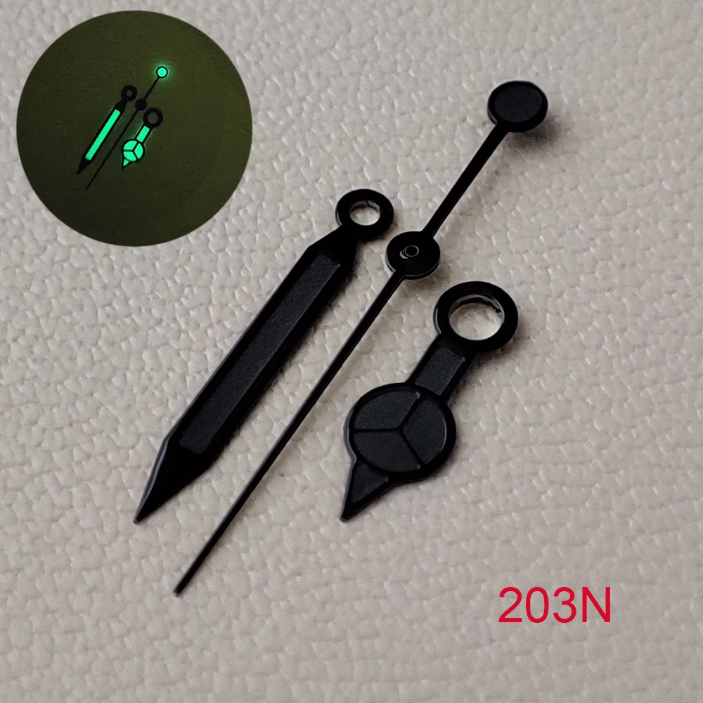 8.5 *12 *12.5 mm Watch Hands NH35 NH36 Pointer Mercedes Benz Luminous Pointer Used Watch Accessory Silver Black Hands