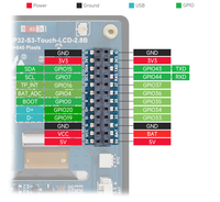 ESP32-S3 2.8inch Display Development Board Type B, 480x640, IPS, 32-bit LX7 Dual-core Processor, Supports WiFi & Bluetooth