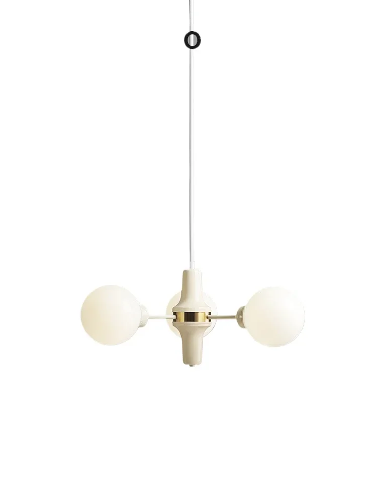 French cream glass chandelier living room bedroom creative magic bean ball ins medieval study dining room light