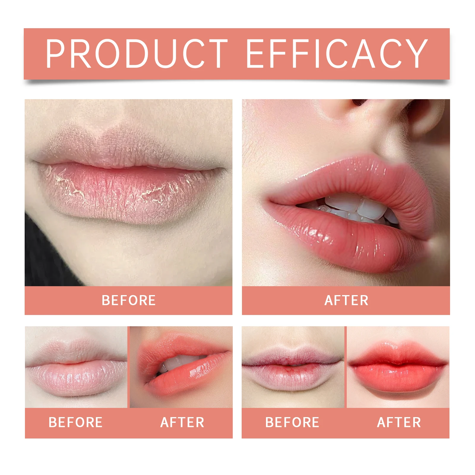 Eelhope Fruity Lip Balm Flavor Smooth Ball Lip Balm Deep Moisturizing Non Greasy Safe for Sensitive Skin Lip Care All Seasons view 4