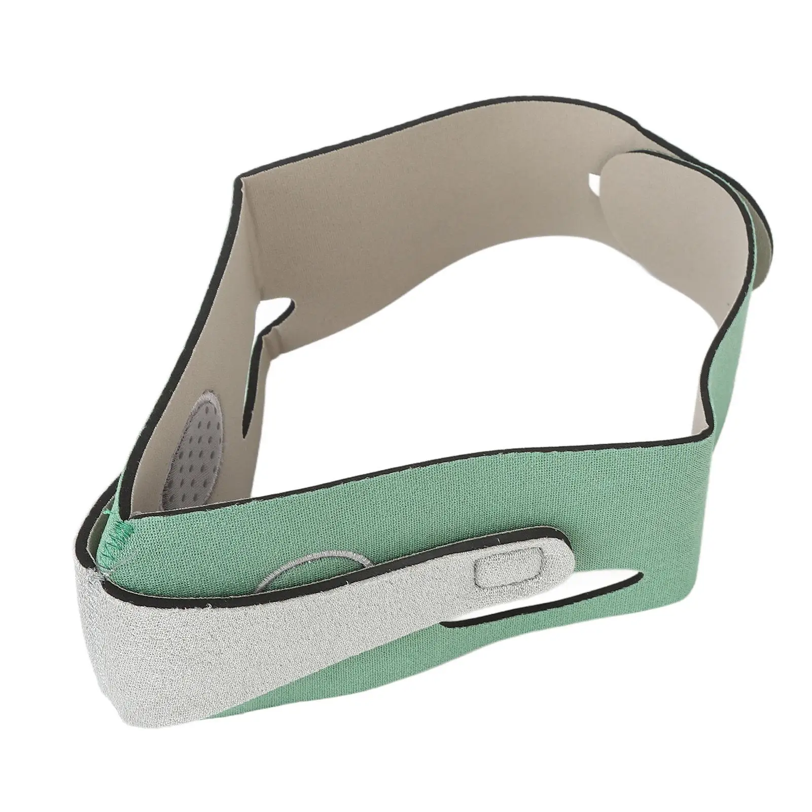 V-Line Double Chin Reducer  - Soft Graphene Tightening and Firming for jawline Lifting Strap - Breathable Green Design