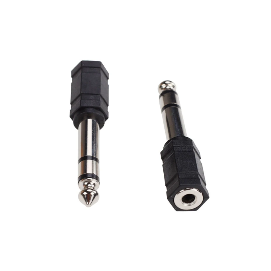 

2000pcs 6.35mm Male To 3.5mm Female Stereo Adapter Headphone Microphone Speaker Audio Adapters Converter