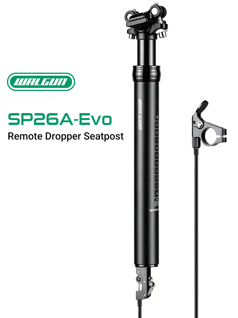 AliExpress WALGUN SP26-EVO Seatpost 27.2/30.9/31.6mm Hydraulic Dropper Seat Tube Internal Cable Remote Control Adjustable Height 125/100/150/170mm