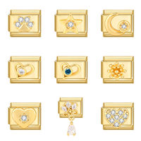 DAVINI 1pc Italian Charm Bracelet Assorted Charms Pendant  9mm Modular Italian Charm Bracelet Links Handmade DIY Jewelry