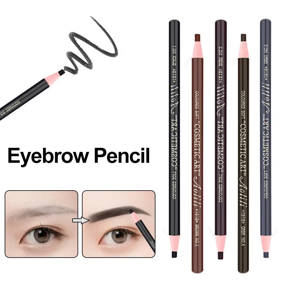 Crayon à sourcils résistant à la sueur et aux taches, ligne de traction, maquillage longue durée, pas besoin d'affûtage, cosmétiques coréens