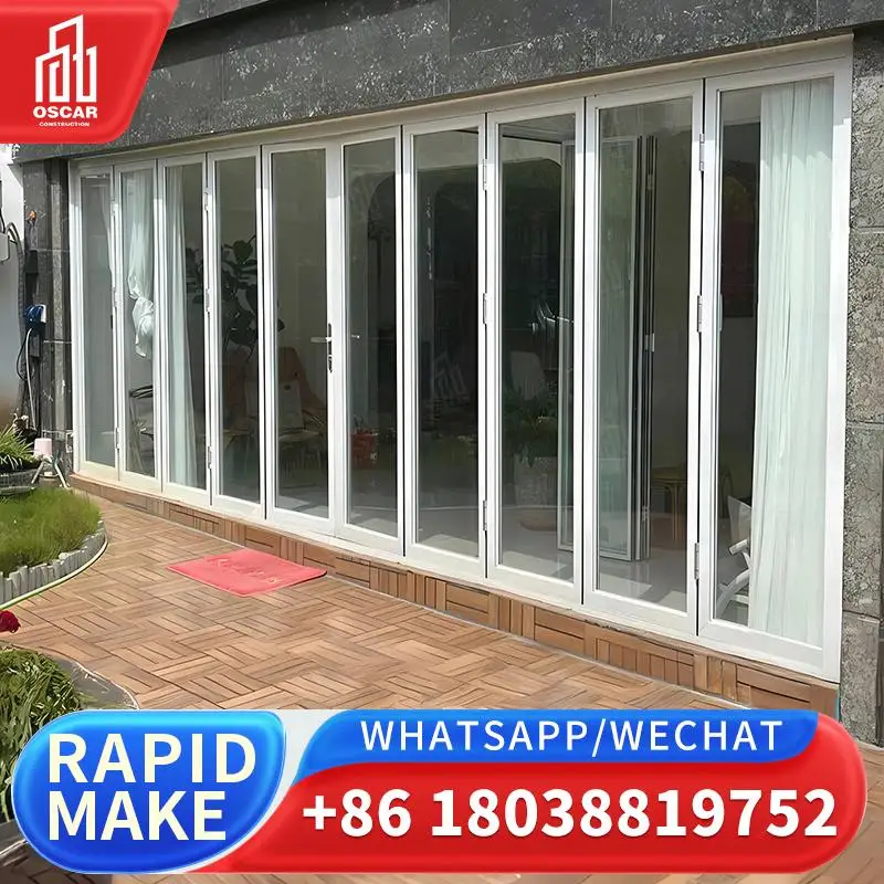 

Customizable FactoryMade Aluminum Accordion Door for Commercial Spaces in US Aluminum Folding Door