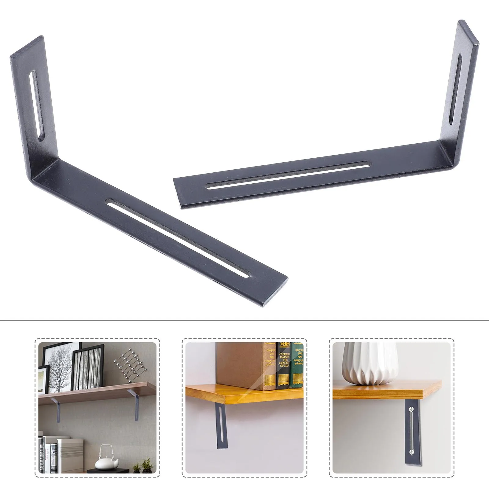 

2Pcs Furniture Corner Brace Strong Stable Corner Bracket L Angle Reinforcement for Cabinets Shelves Beds DIY Home Use