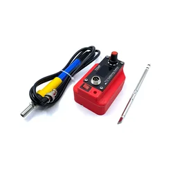 Cordless Soldering Iron Station Electric Solder Without Power 70W T12 for Milwaukee Battery Red