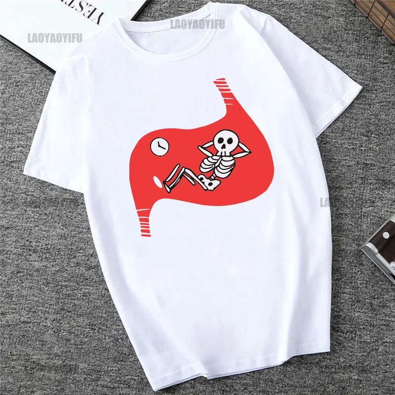 

Delicious in Dungeon Falin’s Death T Shirts Funny Waiting Skeleton Men/Women Clothing Unisex Streetwear Cotton Graphic T-Shirts