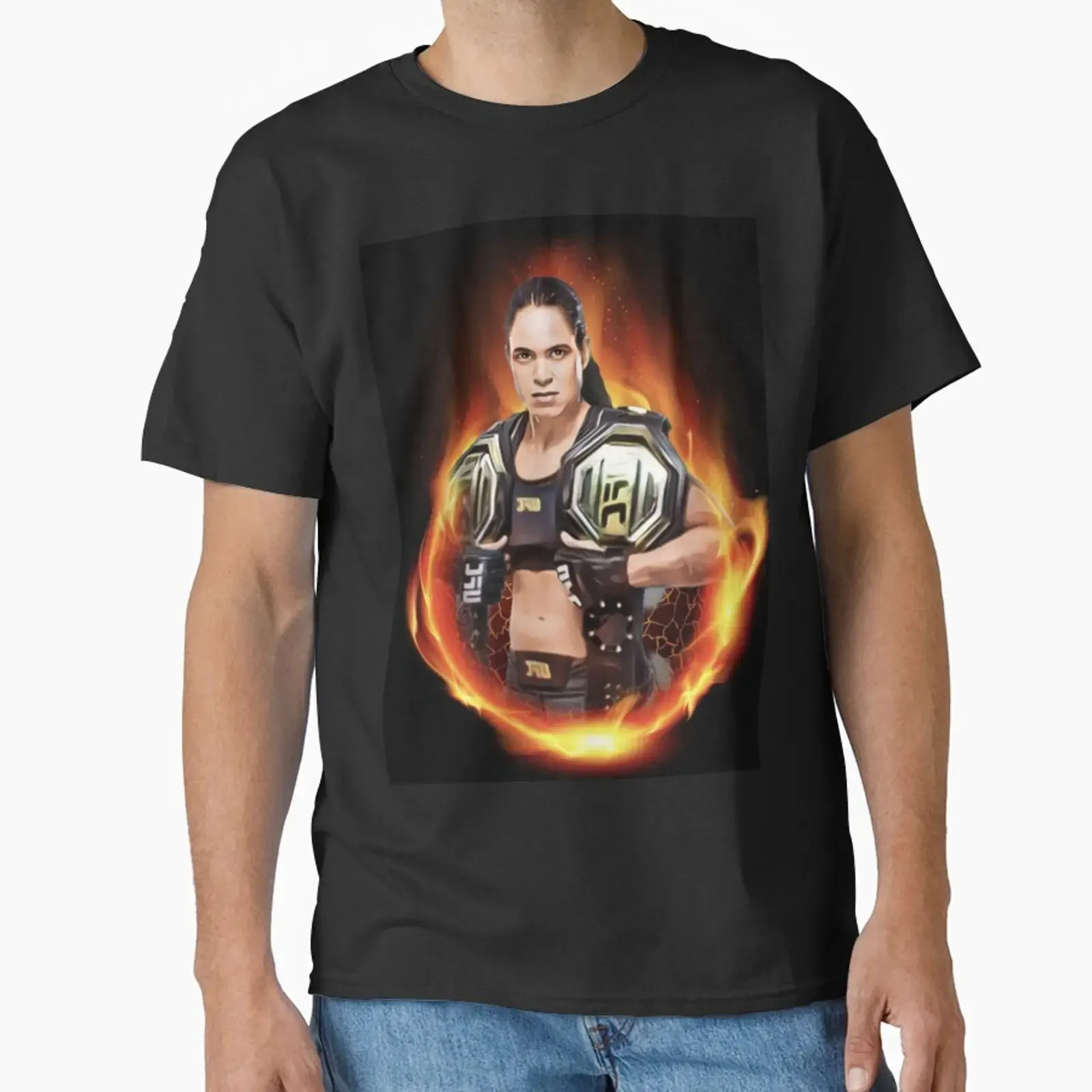 Amanda Nunez The Lioness Classic T Shirt vintage Washed Comfortable homme fashion Soft Slightly Stretched Casual Versatile