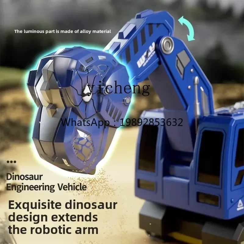 

ZZ сплав детский экскаватор с дистанционным управлением игрушечный автомобиль маленький мальчик электрический экскаватор автомобиль строительство