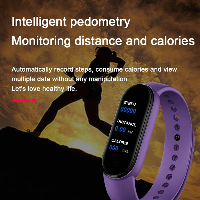 M7 Smart Watch Smartband Heart Rate Smartwatch Fitness Tracker Blood Pressure Sport  Bracelet for mi band 7  Men Women