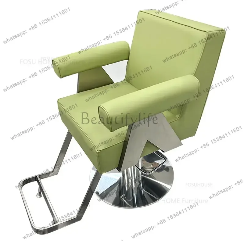 Moder Barber Chairs High-end Professional Barber Shop Hairdressing Chairs Salon Furniture Beauty Salon Lifting Swivel Chair Y