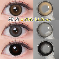 Magister Colored Contacts Lenses 14.5mm Eye Contact Lens Brown Blue Lens  Natural Makeup Pupils For Wedding Portrait Selfie