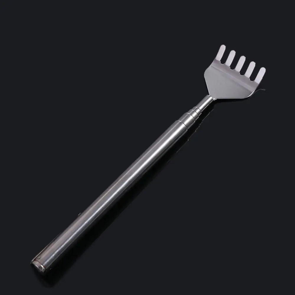 

Выдвижная чесалка для спины до 19,69 дюймов, чесалка из нержавеющей стали, удобный практичный массажный инструмент для снятия зуда, для пожилых людей