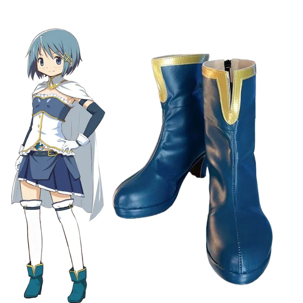 Anime Puella Magi Madoka Magica Miki Sayaka Cosplay zapatos Miki Sayaka accesorios disfraces de Halloween para hombre mujer zapato
