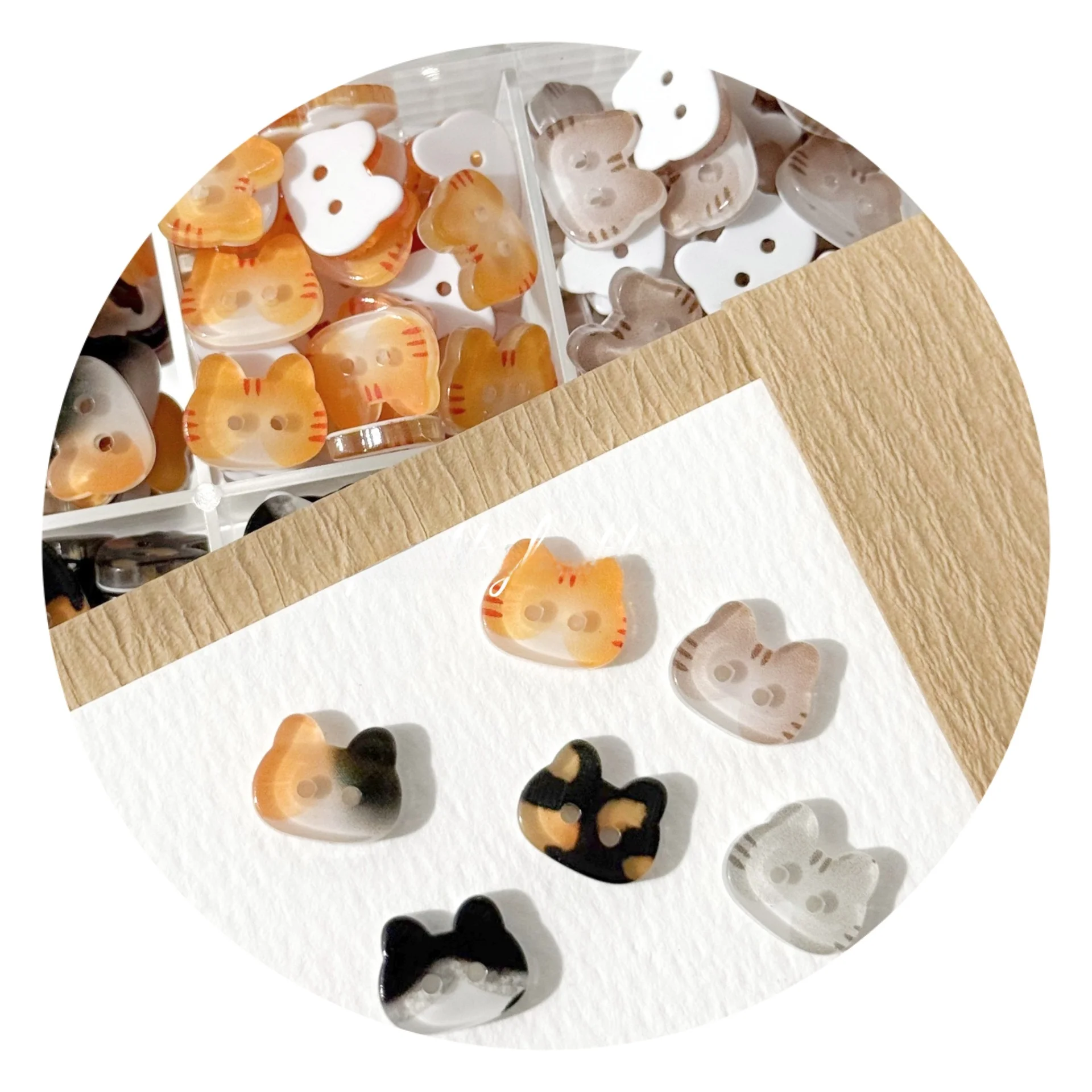 

Adorable Resin Eye Buttons DIY Handmade Decorative Sewing Accessories Small Cartoon Design Clothing Decoration