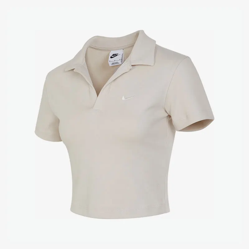 

Nike Official Authentic 2023 Summer New Women's Sports Collar Short Sleeve Top DV7885-104
