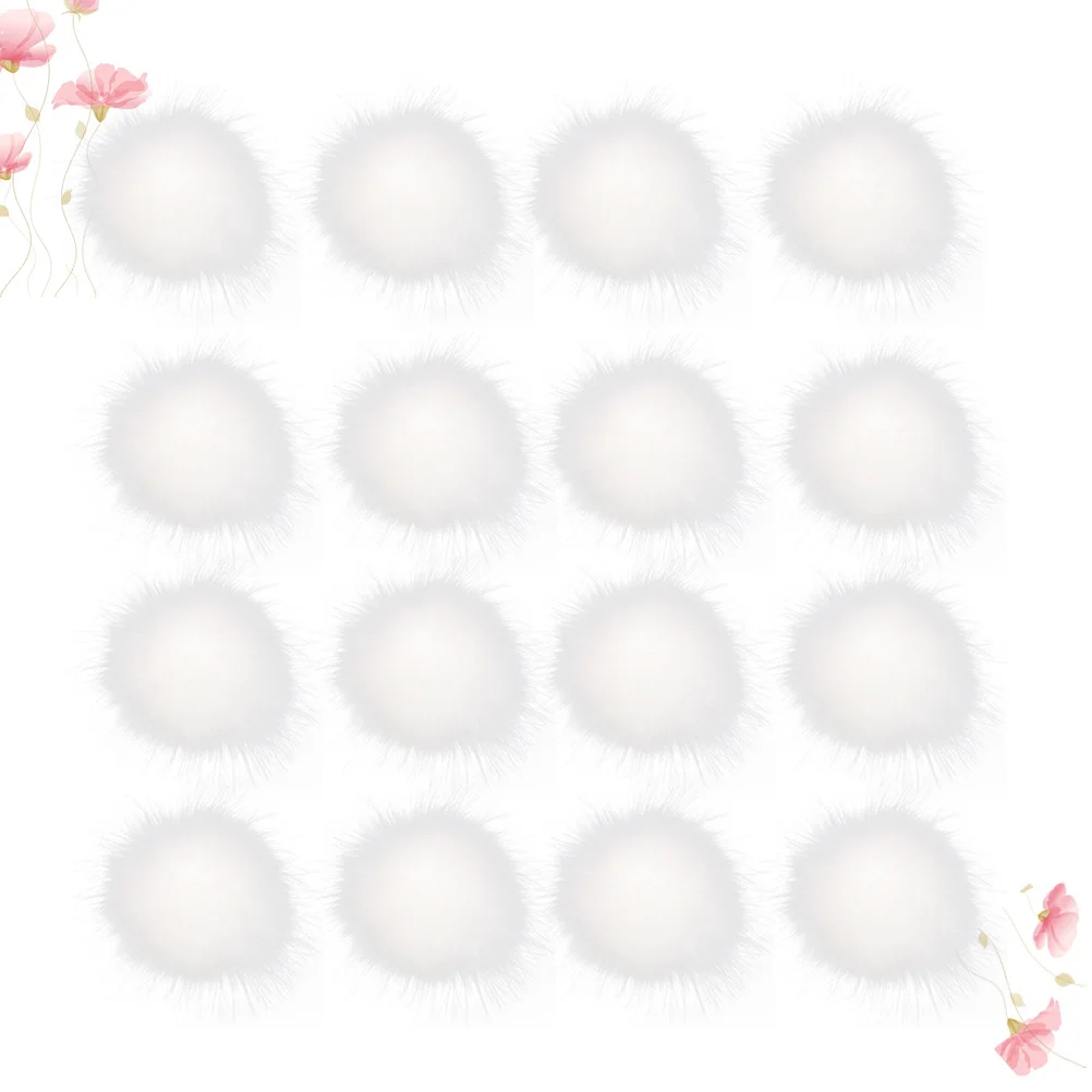 

16pcs Pompom 10Cm Soft Decor For Diy Clothing Hat Clothing Ball Accessories Shoes Craft Projects Artificial Accessories