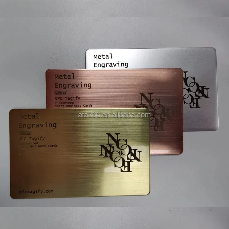 5 بطاقات عمل معدنية بسعر المصنع مخصصة بطاقة ائتمان معدنية فارغة نقش بالليزر بطاقات فارغة التسامي
