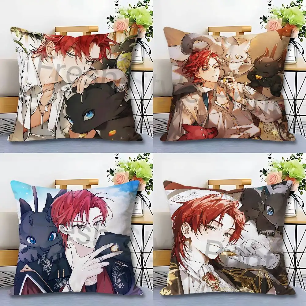 

L-Lout of Comics Counts Family Celebrity Merchandise All-Match Printed Pillow Case Sofa Car Office Room Decoration Protector