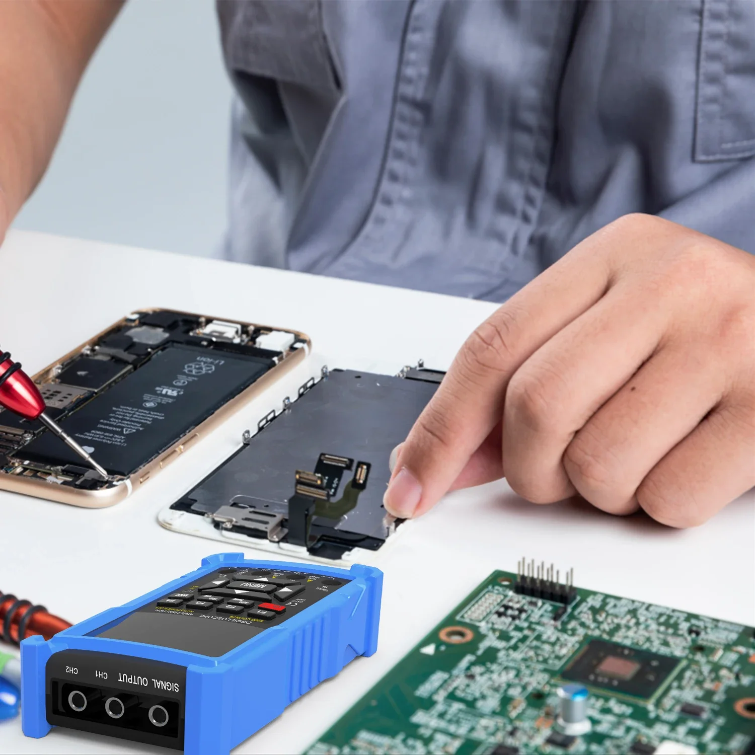 Professional Portable USB Oscilloscope Handheld Real-Time Waveform Analysis and Measurement