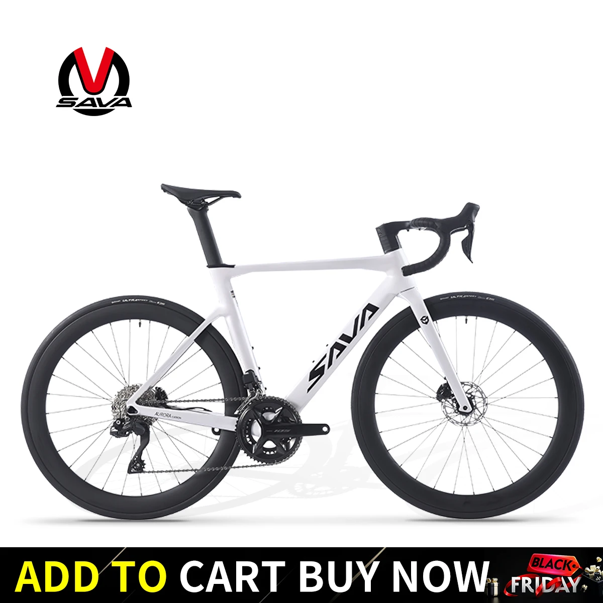 SAVA R7 Full Carbon Fiber electronic shift  Road Bike with SHIMAN0 105 7170 Di2 24 Speed CE+UCI Approved