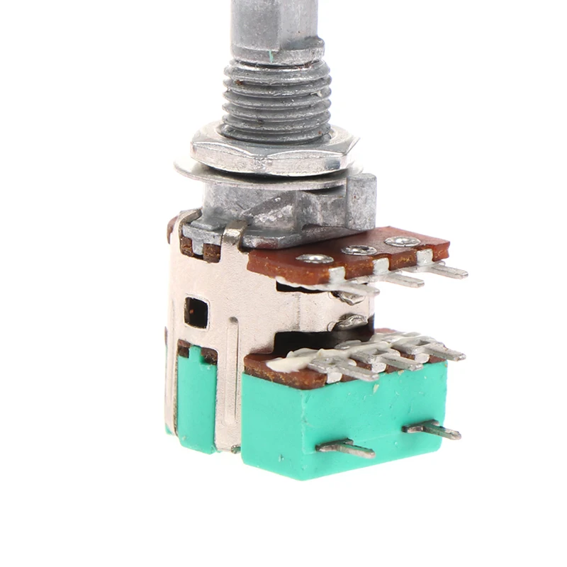 1 Stuks Volume Potentiometer A503 A103 Stereo Kanaal Met Schakelaar H120 A 50K A 10K 15Mm Halve As